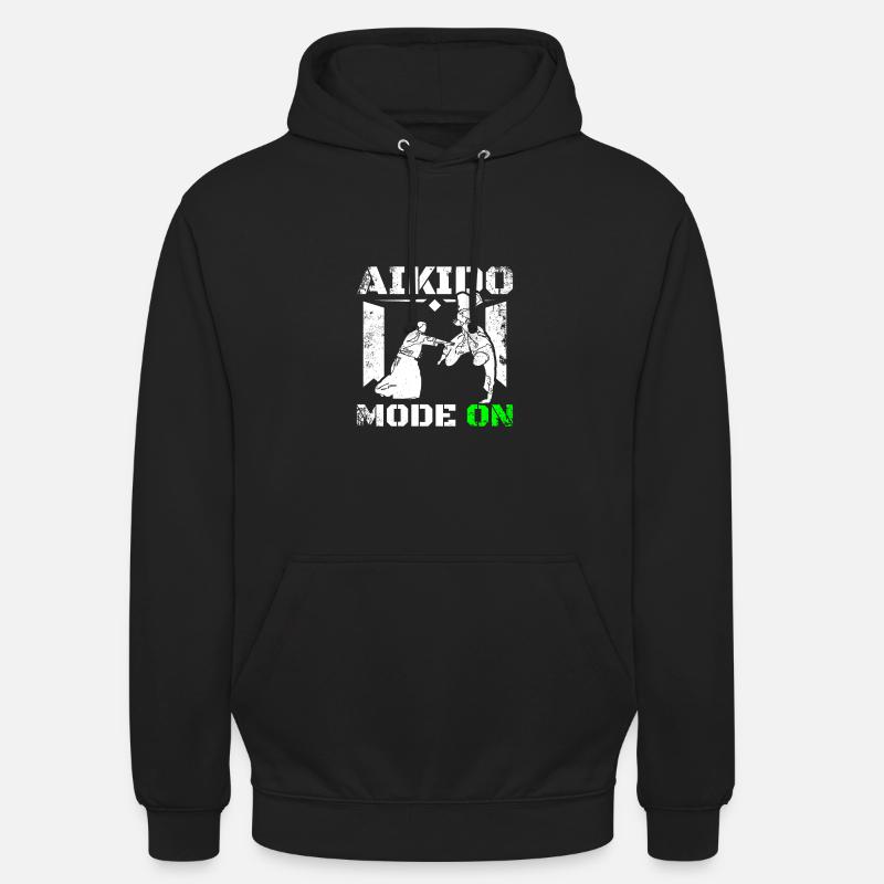 Mode Aïkido activé - Sweat-shirt à capuche unisexe - noir