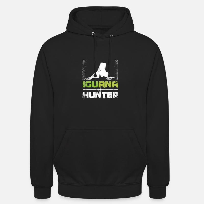 Iguana Control Chasseur Chasse - Sweat-shirt à capuche unisexe - noir
