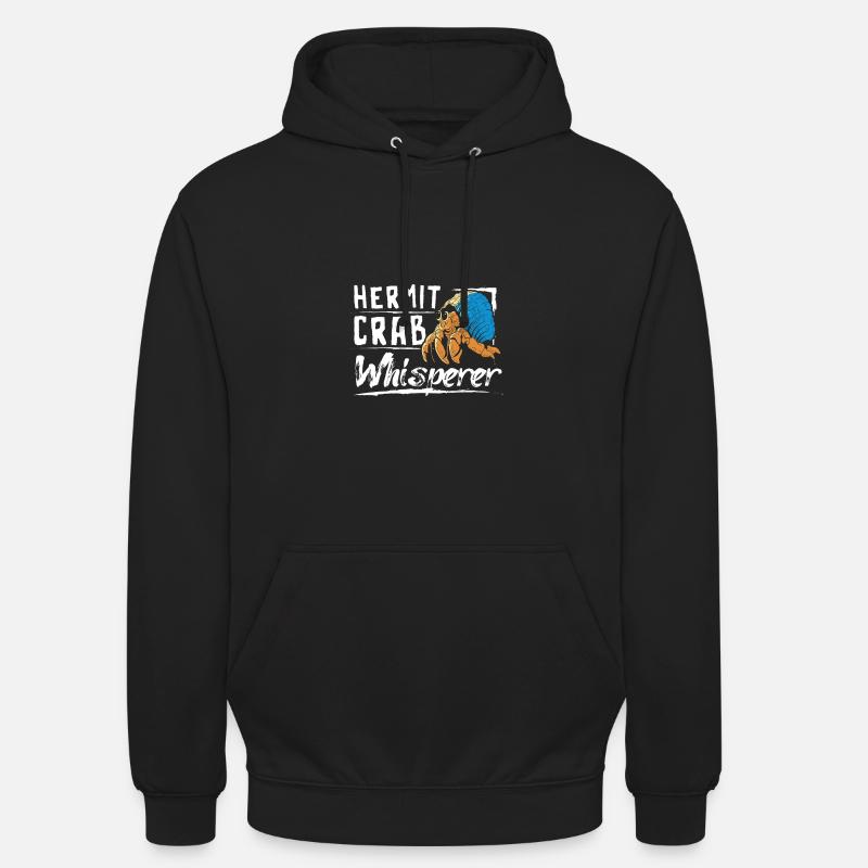 Chuchoteur de bernard-l’ermite - Sweat-shirt à capuche unisexe - noir