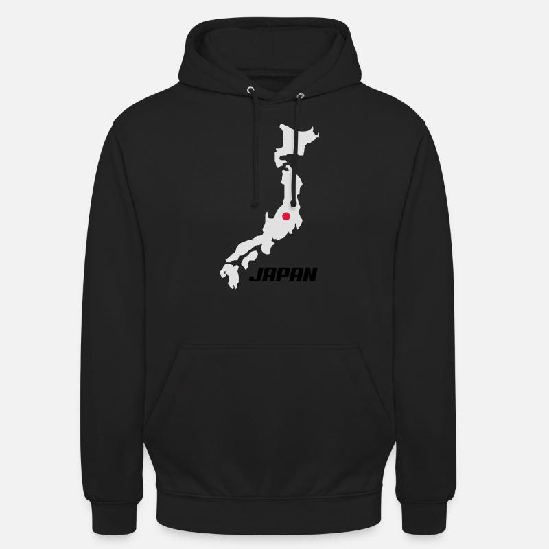 japan3 - Sweat-shirt à capuche unisexe - noir
