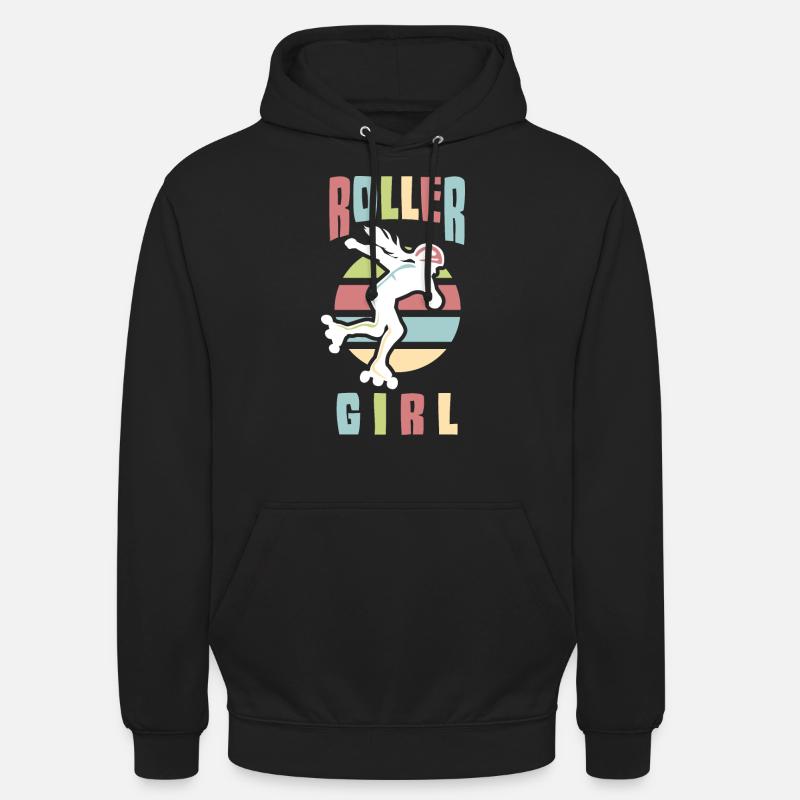 Rollerskate Rollerskating Skating Rollerblades - Unisex Hoodie - black