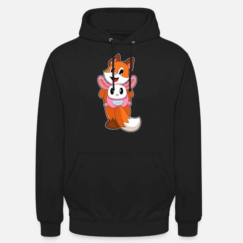 Sac Fox Rabbit - Sweat-shirt à capuche unisexe - noir