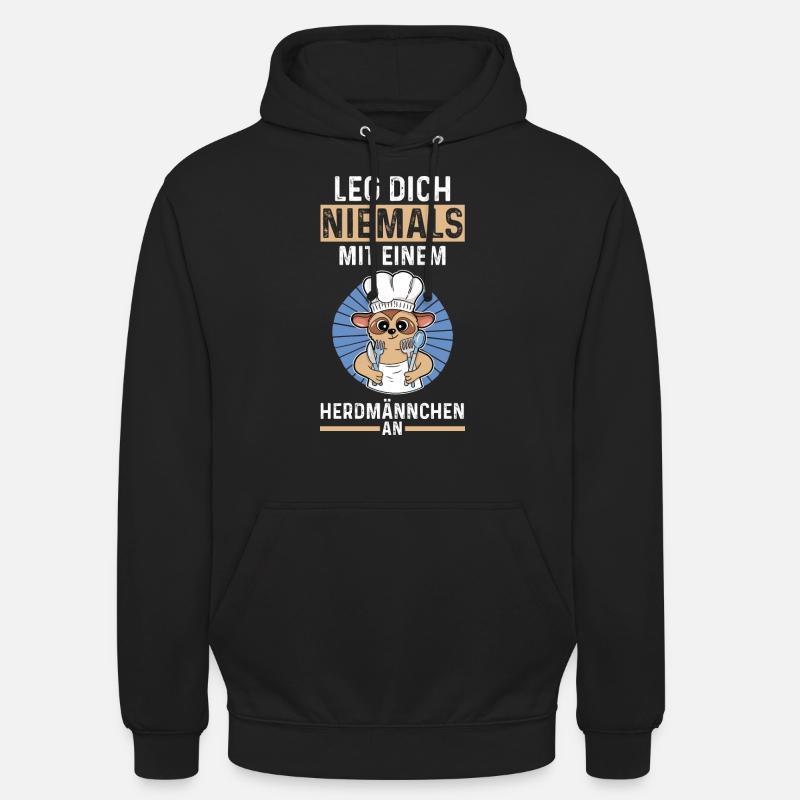 Erdmännchen Herdmännchen - Unisex Hoodie - Schwarz