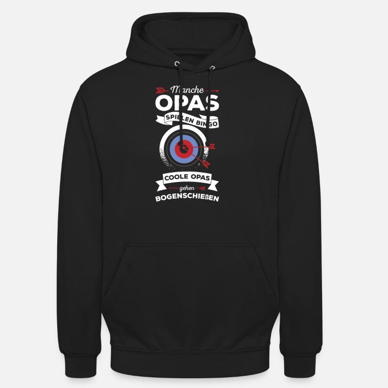 Bogenschützen Pfeil & Bogen Geschenk - Unisex Hoodie - Schwarz