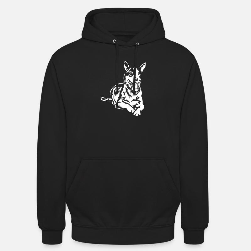 Bouvier australien « Black Edition » - Sweat-shirt à capuche unisexe - noir