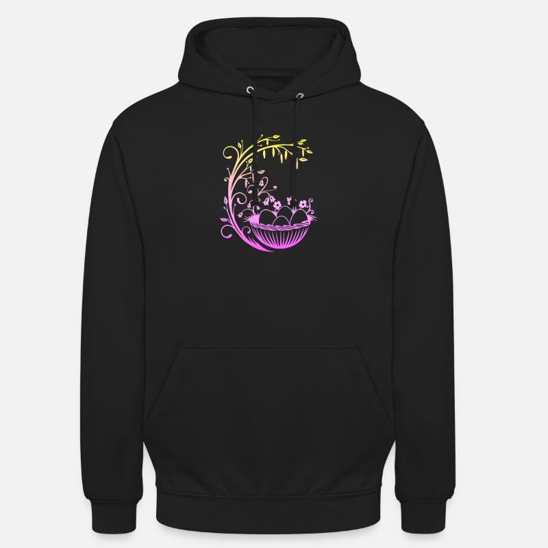 Panier de Pâques Panier de Pâques - Sweat-shirt à capuche unisexe - noir