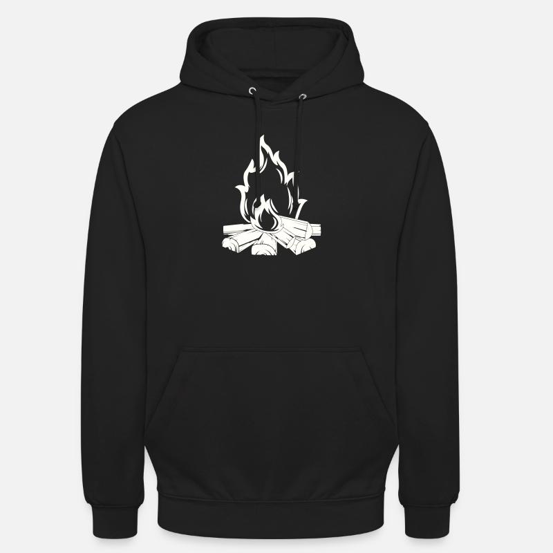 Feu de camp - Sweat-shirt à capuche unisexe - noir