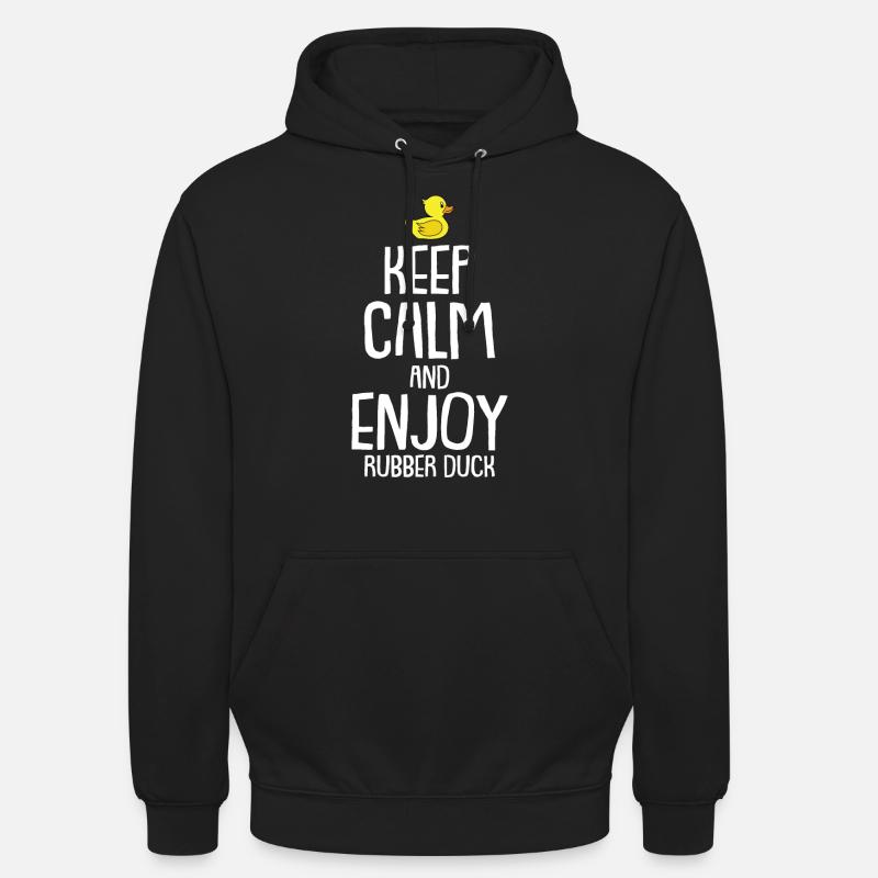 Canards en caoutchouc - Sweat-shirt à capuche unisexe - noir