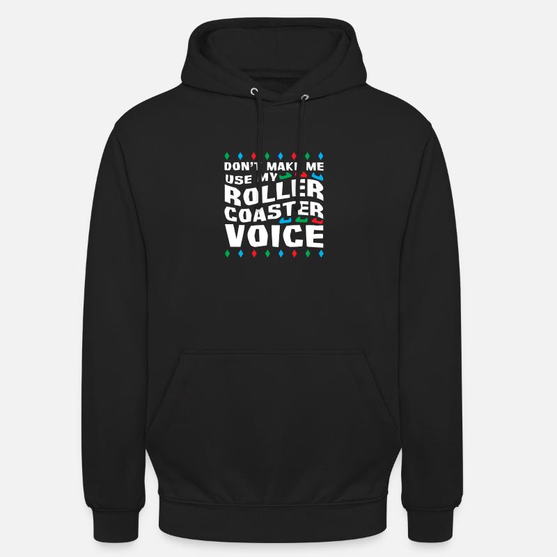 Achterbahn Freizeitpark Vergnügungspark - Unisex Hoodie - Schwarz