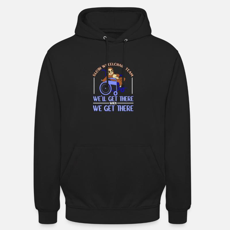 Rollstuhl Rollstuhlfahrer - Unisex Hoodie - Schwarz