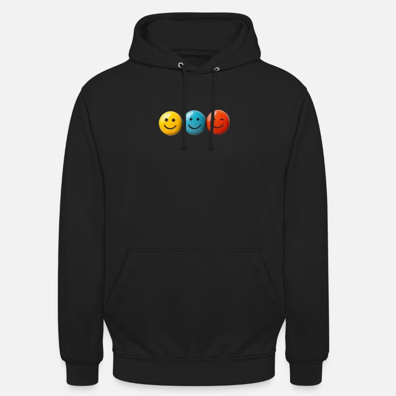 happy t shirts - Sweat-shirt à capuche unisexe - noir