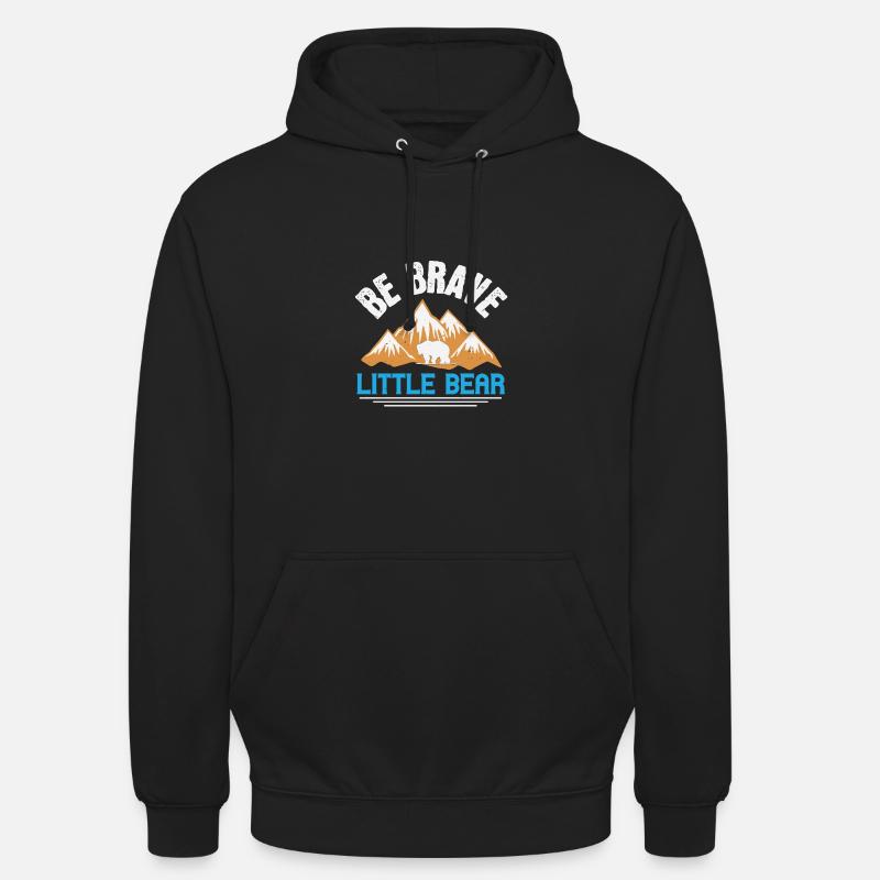 Sei tapfer, kleiner Bär - Unisex Hoodie - Schwarz