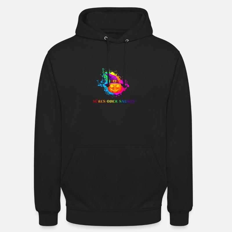 Halloween Süßes oder Saures Geschenkidee - Unisex Hoodie - Schwarz