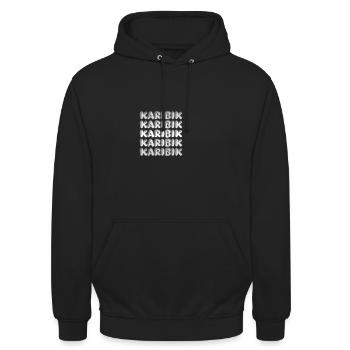 Reise Karibik - Unisex Hoodie - Schwarz - Vorne - Alina (178cm) & Michal (187cm)