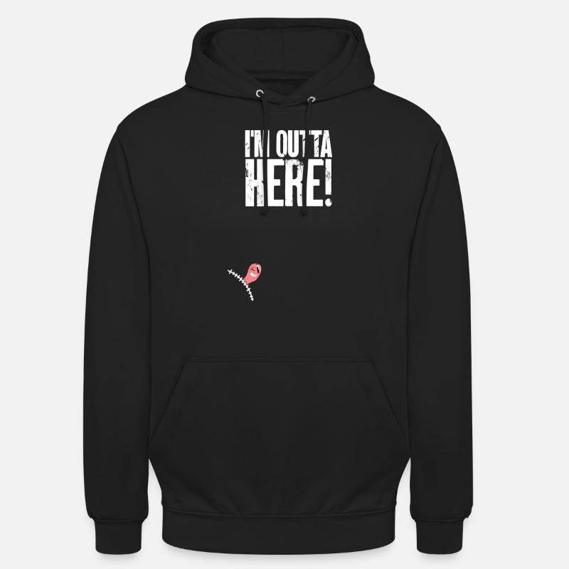 Appendicectomie Appendicite - Sweat-shirt à capuche unisexe - noir