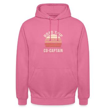 Road Trip - Sweat-shirt à capuche unisexe - rose - Devant - Alina (178cm) & Michal (187cm)