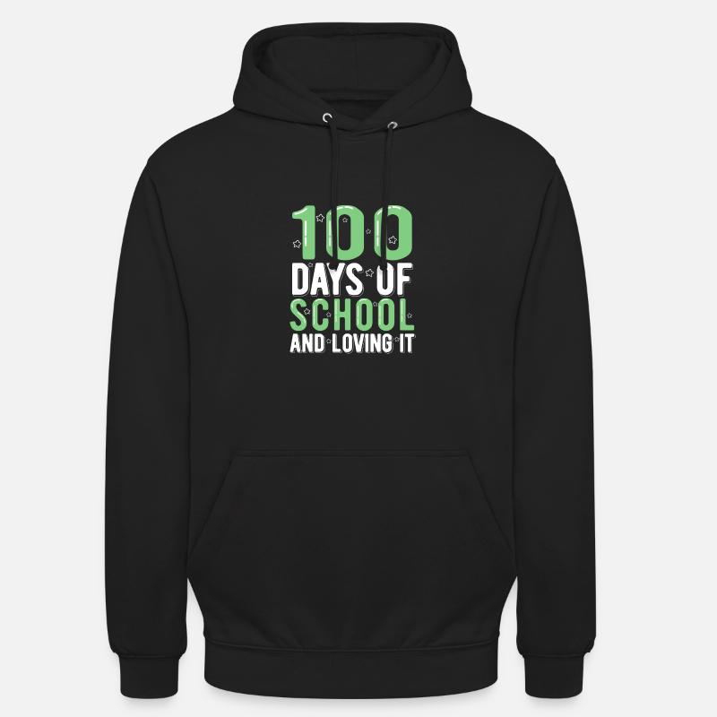 100 jours d’école - Sweat-shirt à capuche unisexe - noir