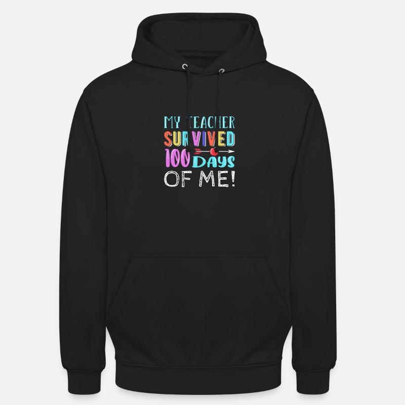 100 jours d’école - Sweat-shirt à capuche unisexe - noir