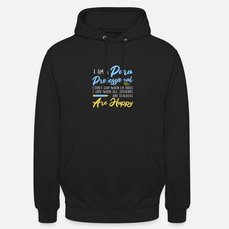 Paraprofessionnel - Sweat-shirt à capuche unisexe - noir