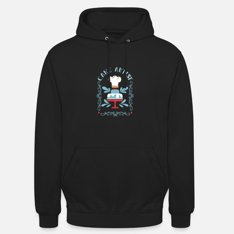 Kuchen backen Bäcker Konditor - Unisex Hoodie - Schwarz