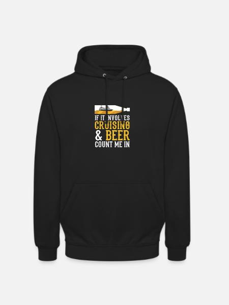 Bateau de croisière - Sweat-shirt à capuche unisexe - noir