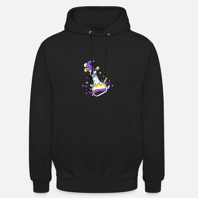 Nonbinary Pride Zaubertrank Nonbinary Pride - Unisex Hoodie - Schwarz