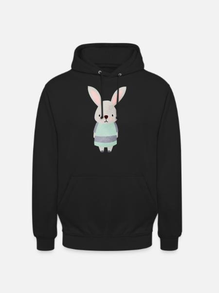Hare spoon - Unisex Hoodie - black