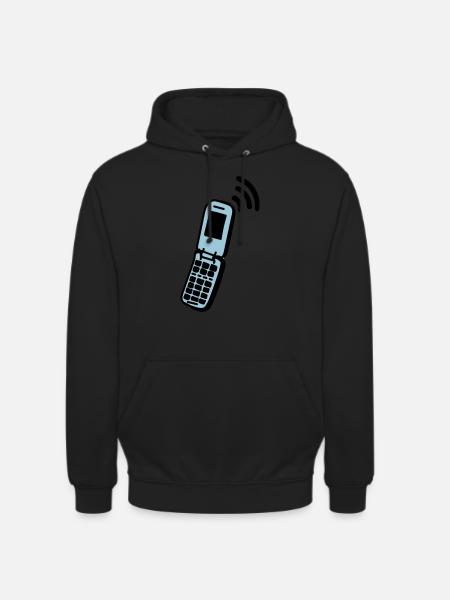 Handy - Unisex Hoodie - Schwarz