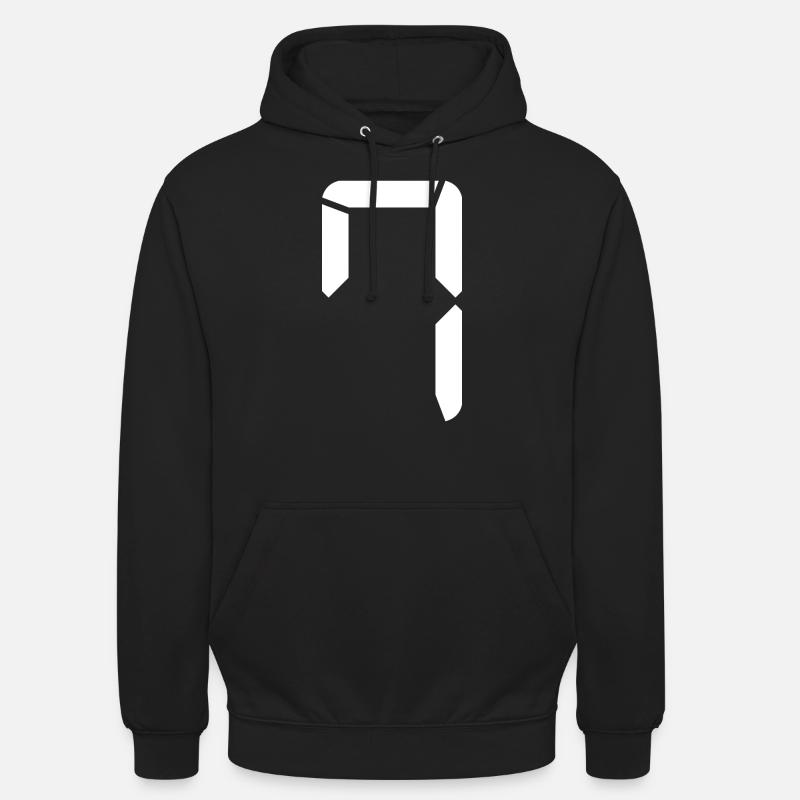 digit7 - Sweat-shirt à capuche unisexe - noir