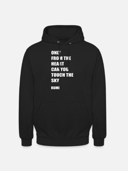 Heart and Sky - Unisex Hoodie - black