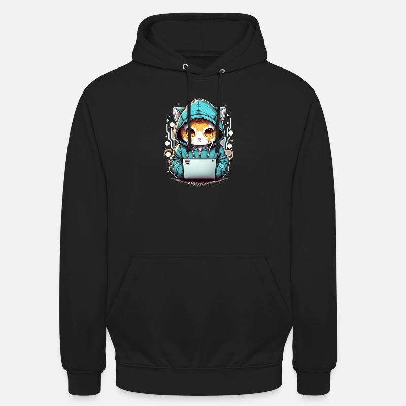 Coding cat - Unisex Hoodie - black