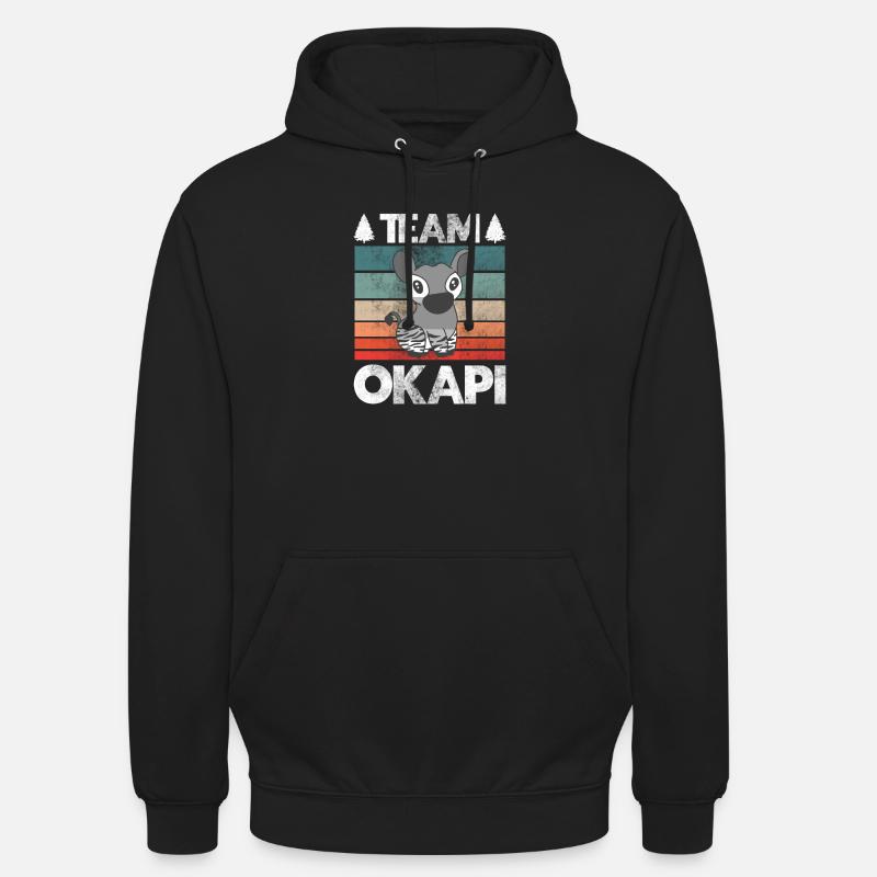 Okapi das Juwel des Dschungels - Unisex Hoodie - Schwarz