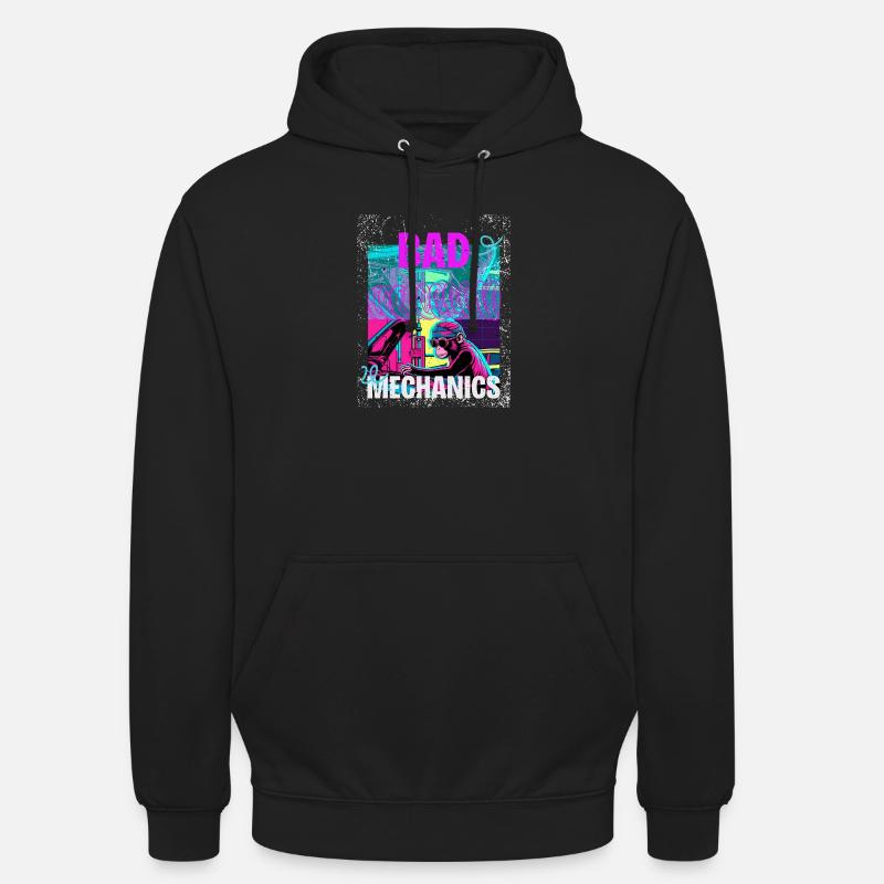 Bad Mechanics – Monkey Garage Style - Unisex Hoodie - black