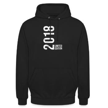 8th Birthday Boy Girls 8 Years 2018 - Unisex Hoodie - black - Front - Alina (178cm) & Michal (187cm)