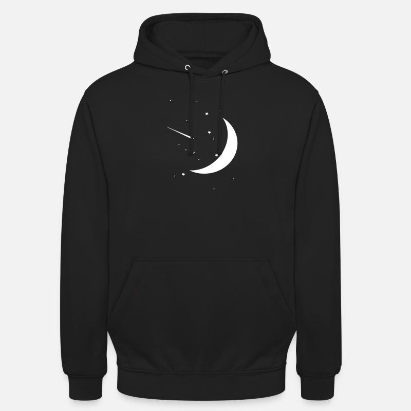 Ciel nocturne - Sweat-shirt à capuche unisexe - noir
