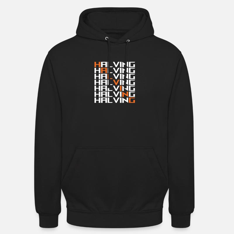 Réduire de moitié Bitcoin - Sweat-shirt à capuche unisexe - noir