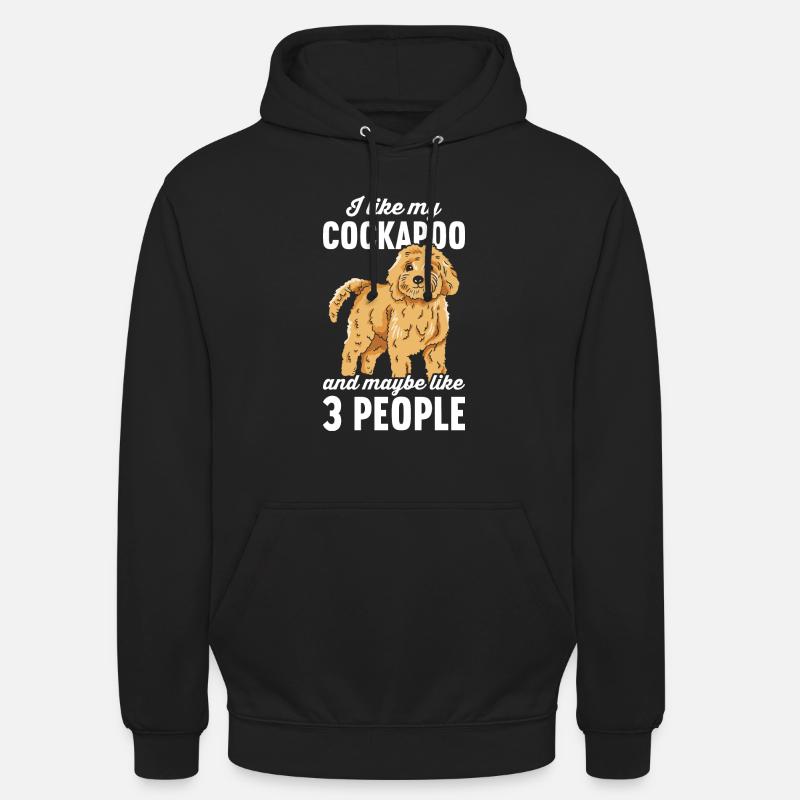 Chien Cockapoo - Sweat-shirt à capuche unisexe - noir