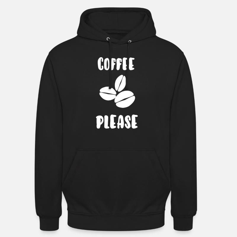 Kaffee bitte - Unisex Hoodie - Schwarz