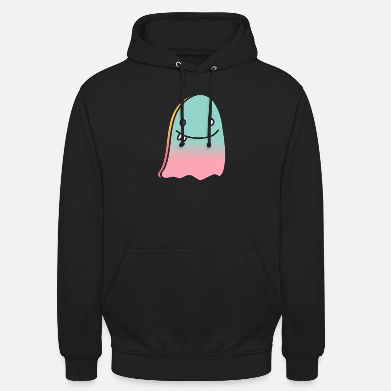 Geist doodle gradient - Unisex Hoodie - Schwarz