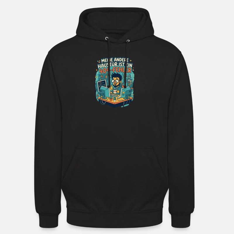 Programmierer 404 Fehler Humor - Unisex Hoodie - Schwarz