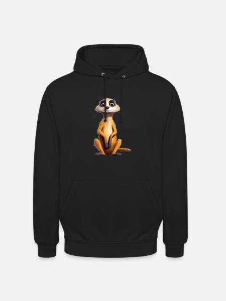 Niedliches Erdmännchen Kinder - Unisex Hoodie - Schwarz