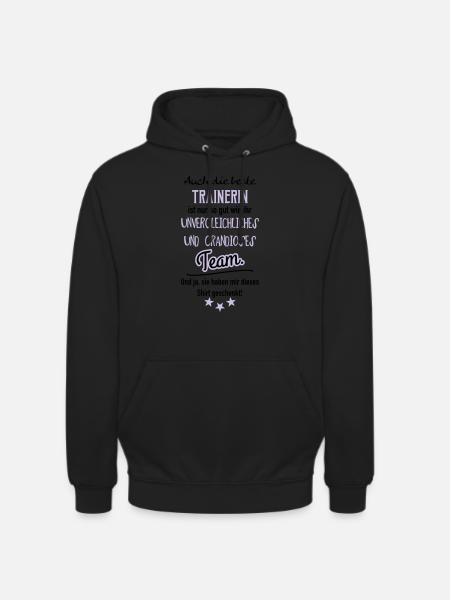 Beste Trainerin Shirt - Unisex Hoodie - Schwarz