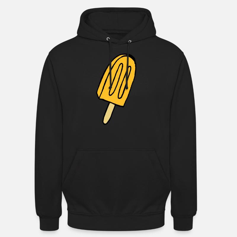 glace - Sweat-shirt à capuche unisexe - noir