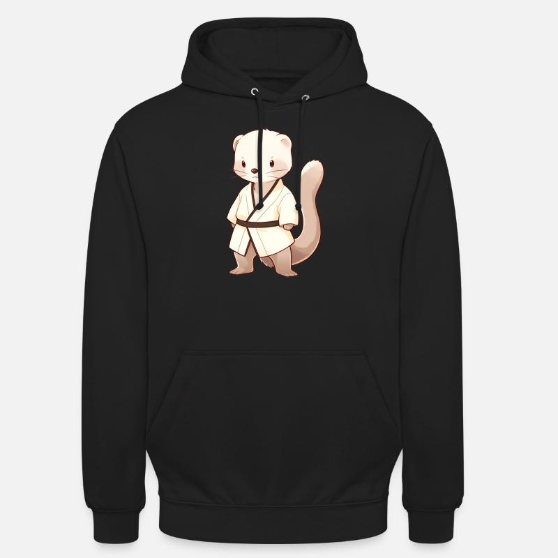 Mangouste de judo - Sweat-shirt à capuche unisexe - noir