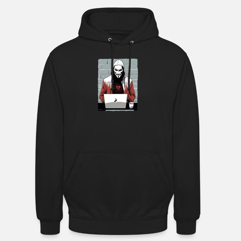Anonymous Hacker - Unisex Hoodie - black