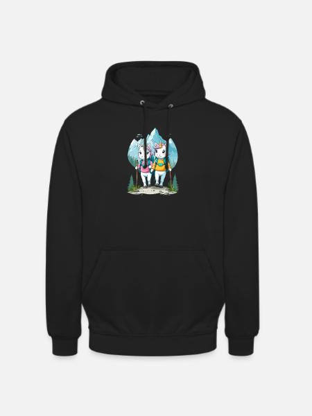 Wanderer Unicorns - Unisex Hoodie - black