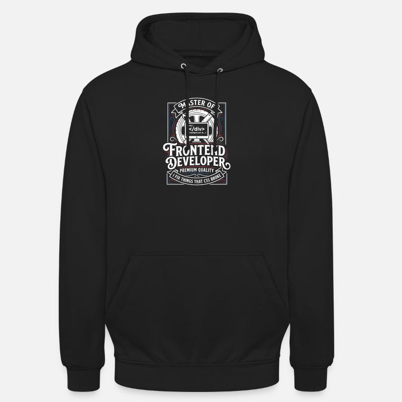 Frontend Master: CSS HTML Art - Unisex Hoodie - black