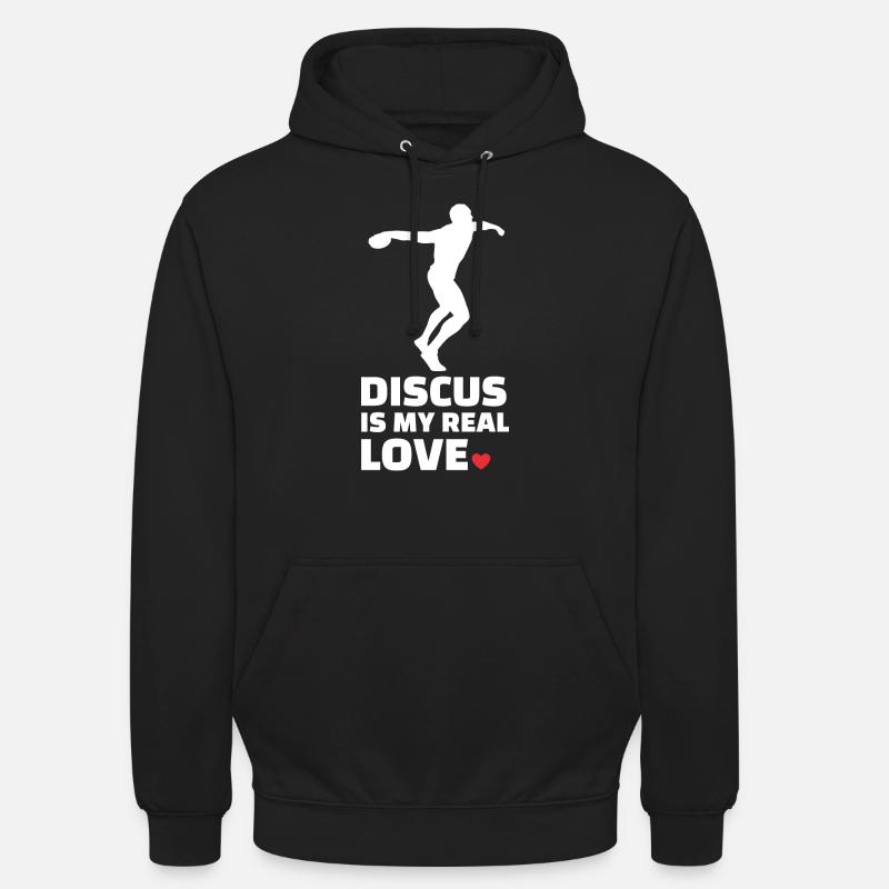 Diskus - Unisex Hoodie - Schwarz