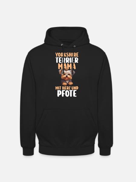 Dog Yorkshire Terrier - Unisex Hoodie - black