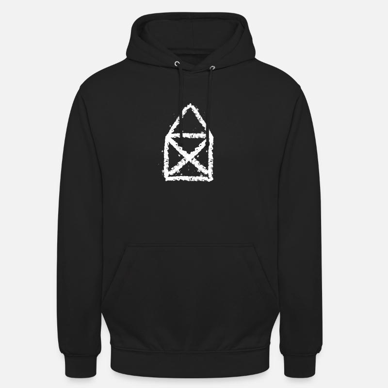Craie Maison de Saint-Nicolas - Sweat-shirt à capuche unisexe - noir